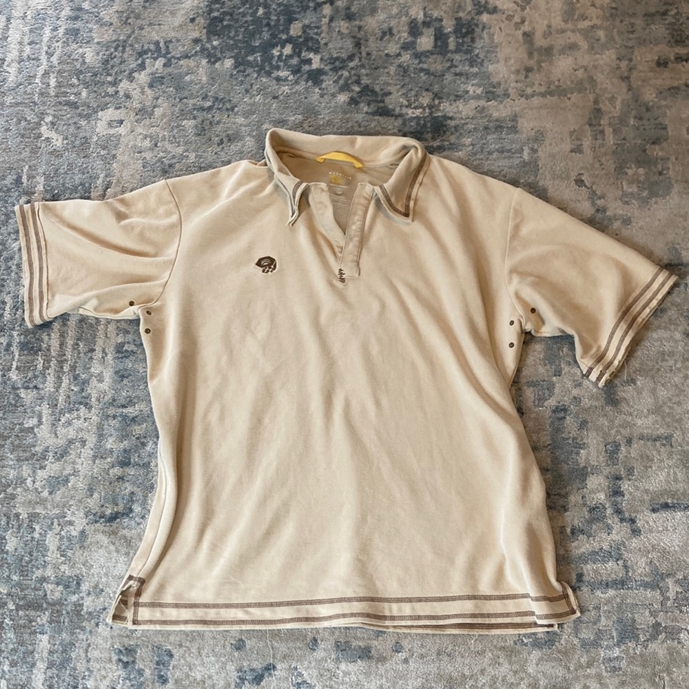 Men’s Tan Mountain Hardwear Collared Shirt